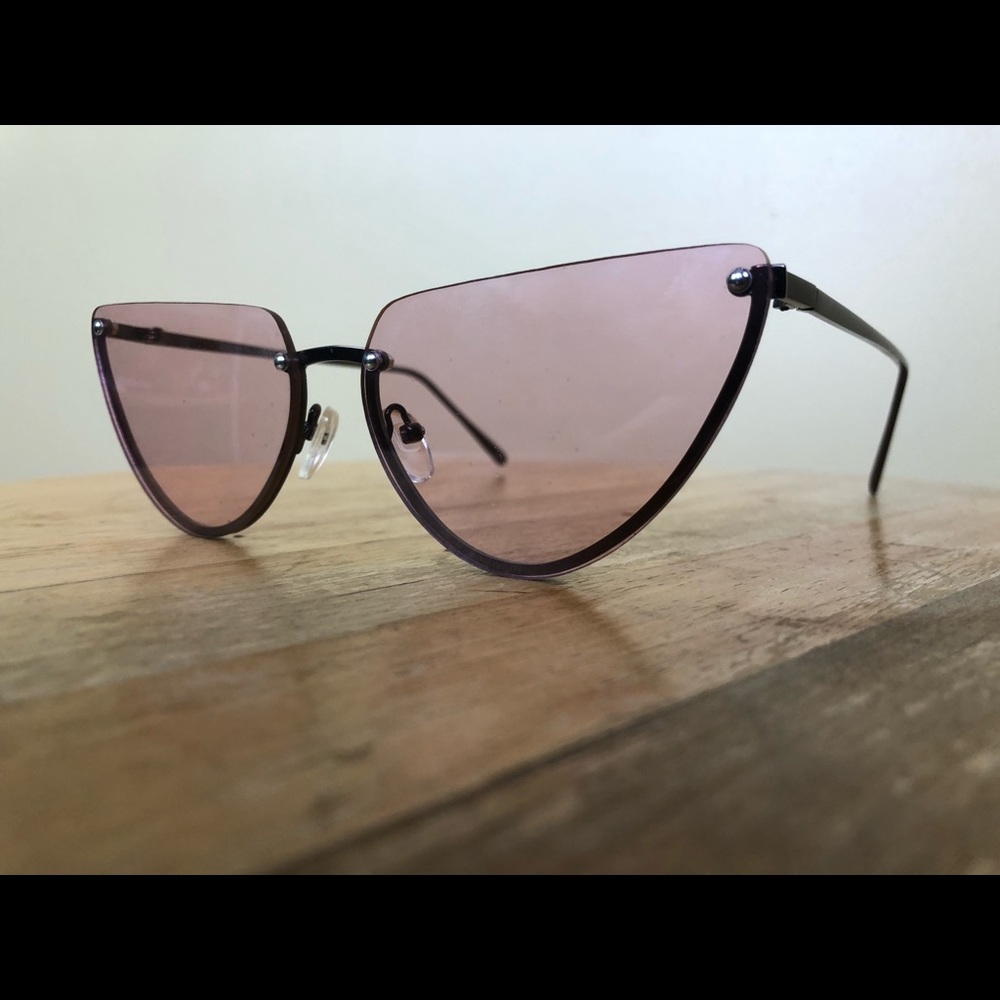 Light Pink Cat Eye Sunglasses